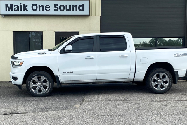 2024 RAM 1500 with computer-cut window tint installation in North Bay